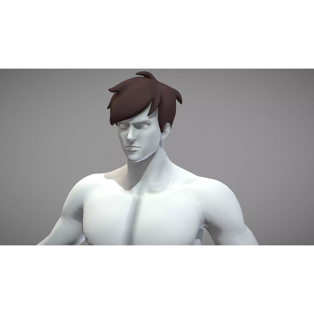 Stylized Male Female 3D Model – Rigged Low-Poly Game Asset, FBX - View 23