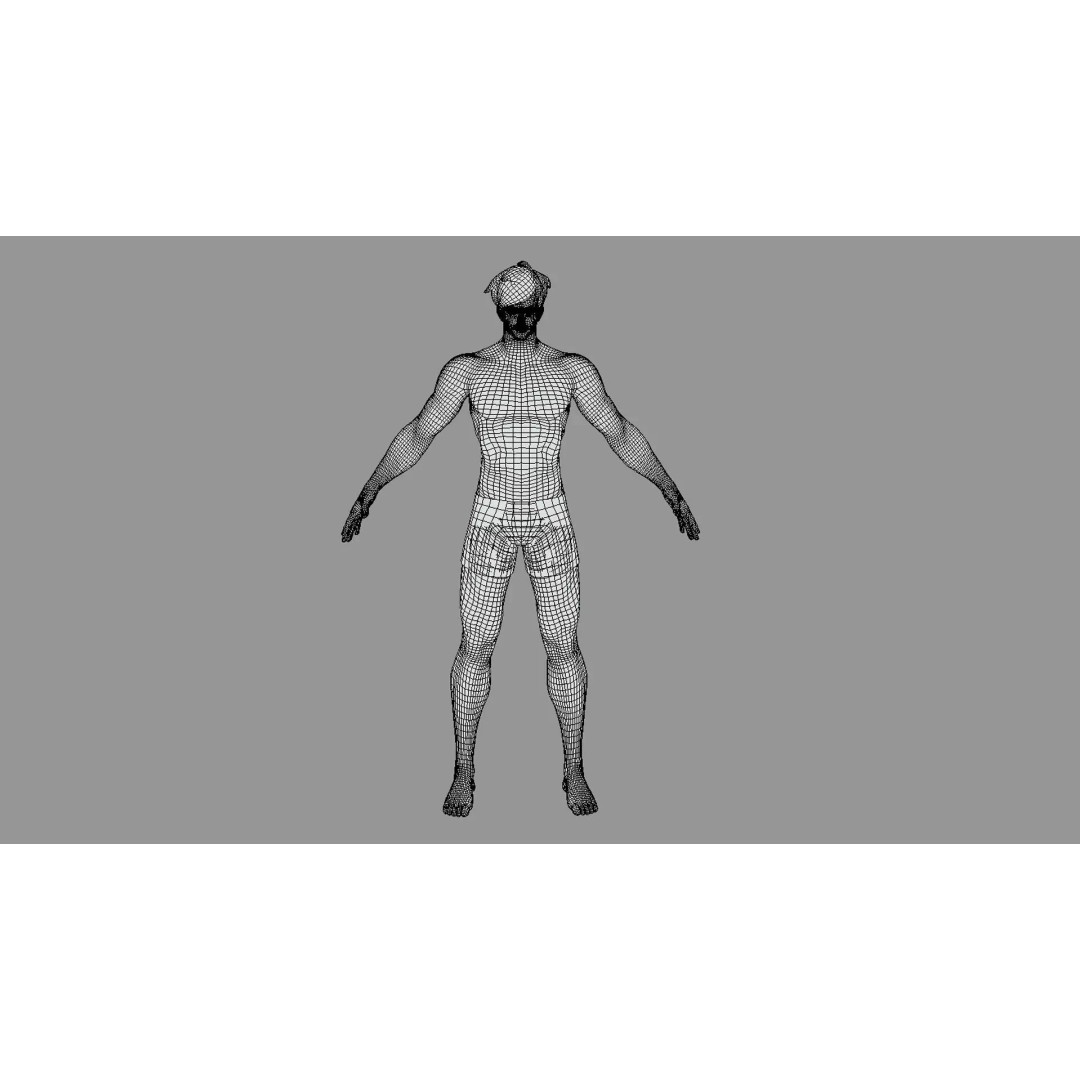 Stylized Male Female 3D Model – Rigged Low-Poly Game Asset, FBX - View 26