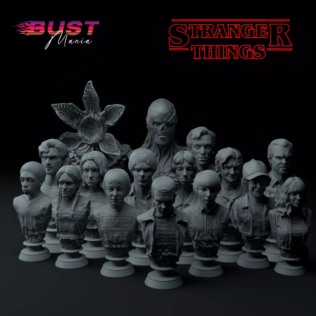 Stranger Things 3D Model – Premium Bust Collection, STL - View 2