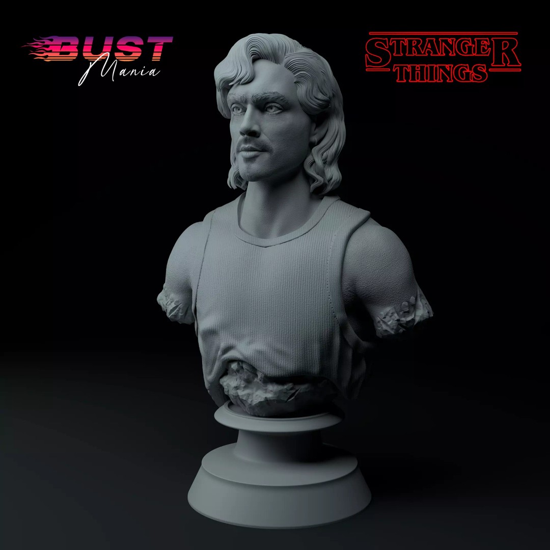 Stranger Things 3D Model – Premium Bust Collection, STL - View 3