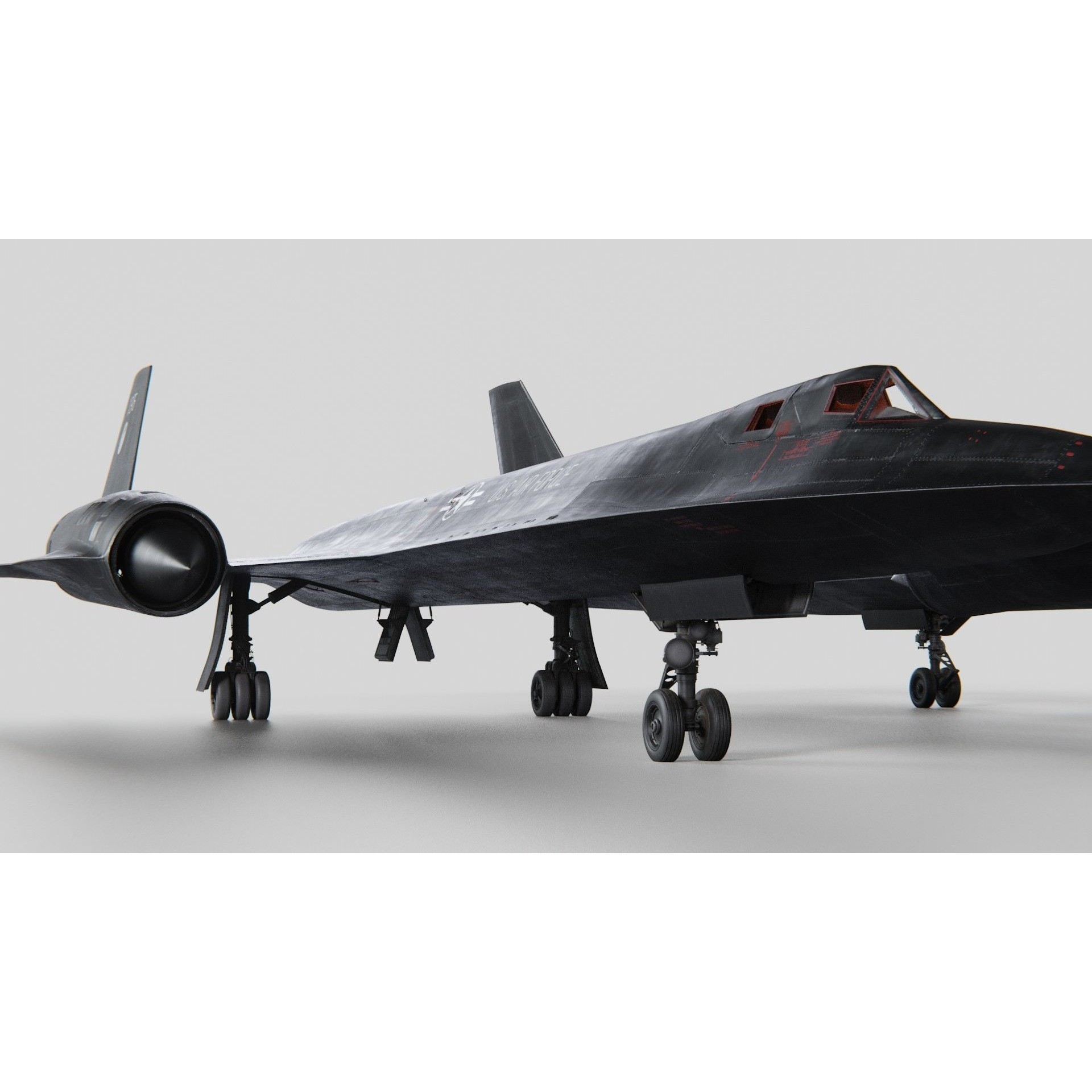 Lockheed SR-71 Blackbird - High-Poly 3D Model - View 10