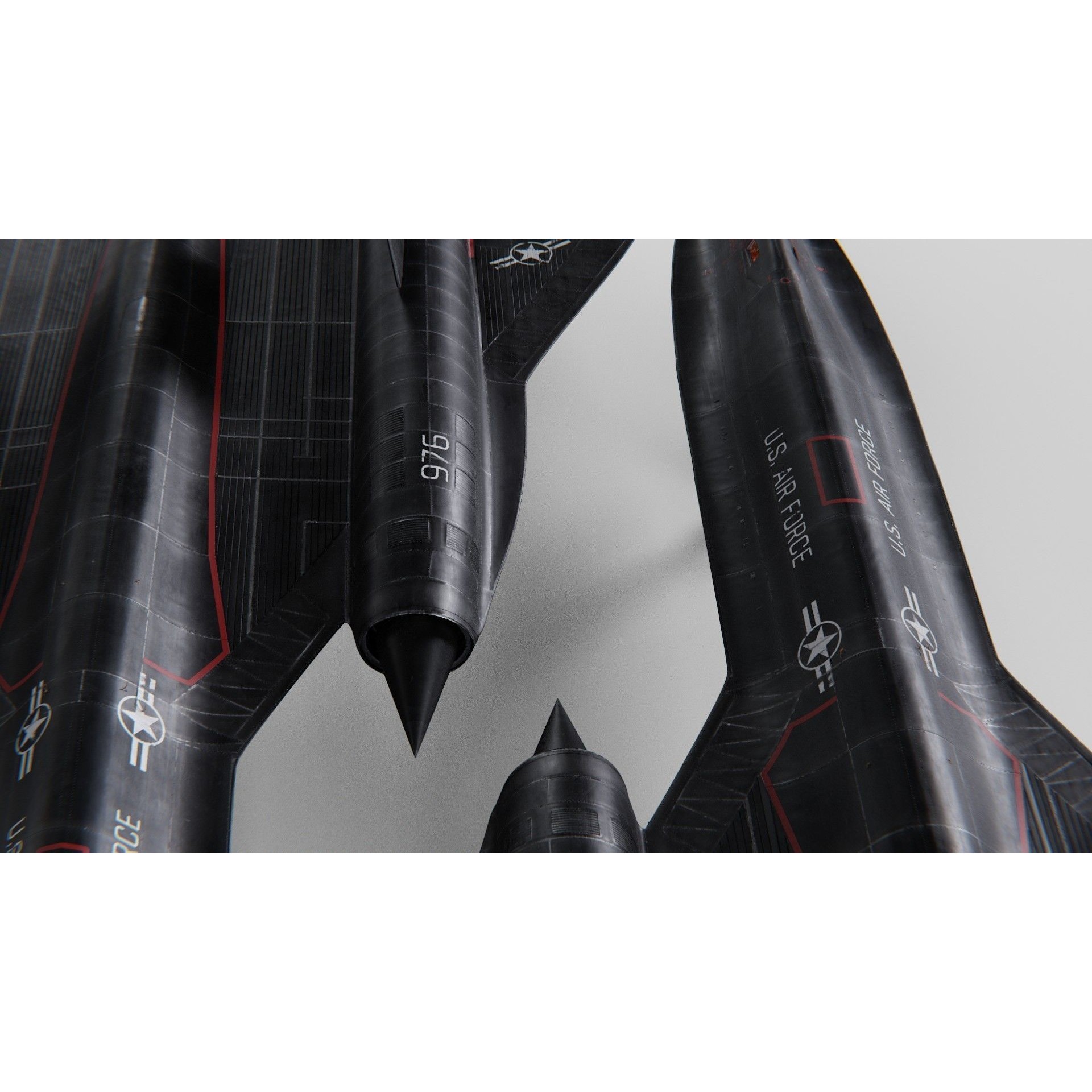 Lockheed SR-71 Blackbird - High-Poly 3D Model - View 13