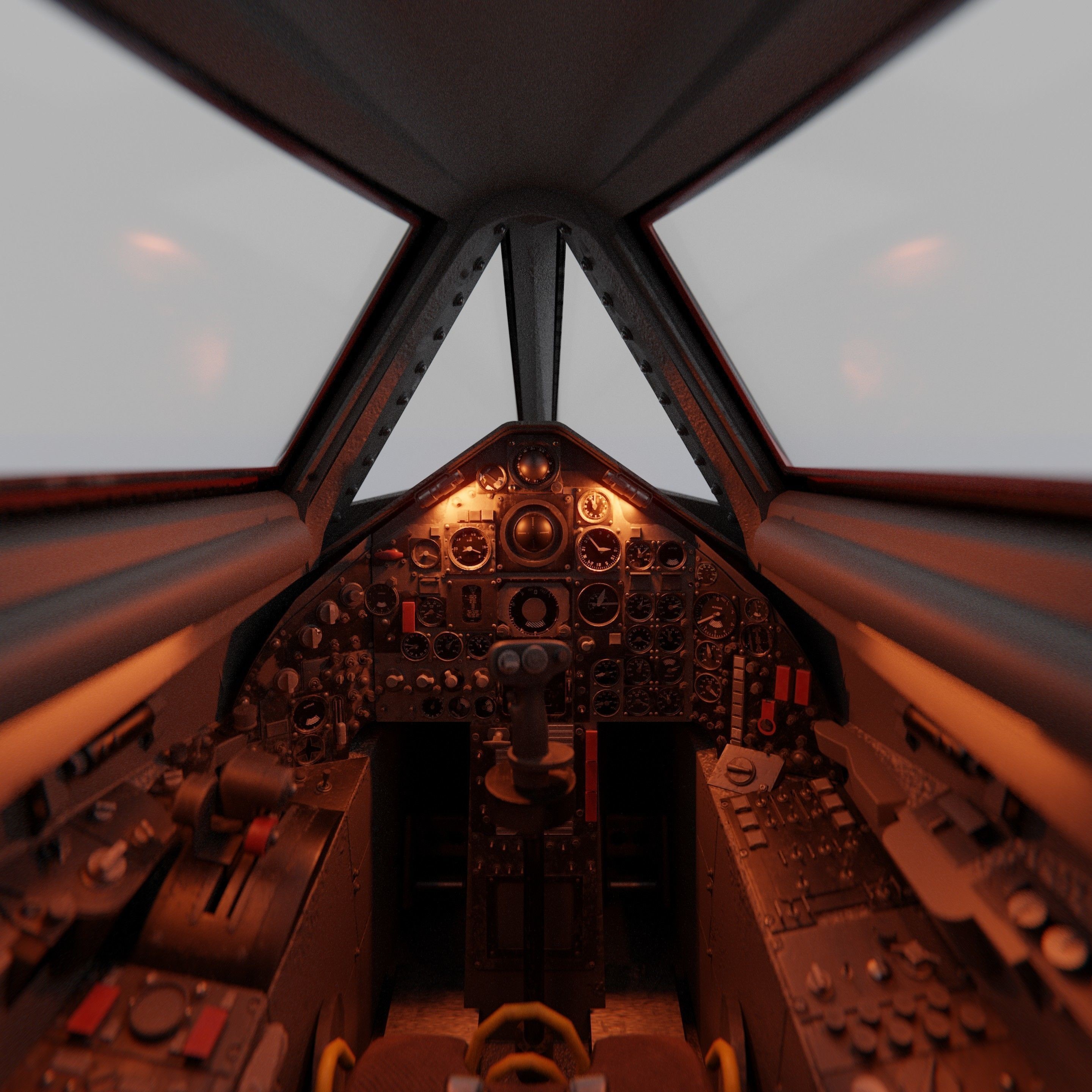 Lockheed SR-71 Blackbird - High-Poly 3D Model - View 15