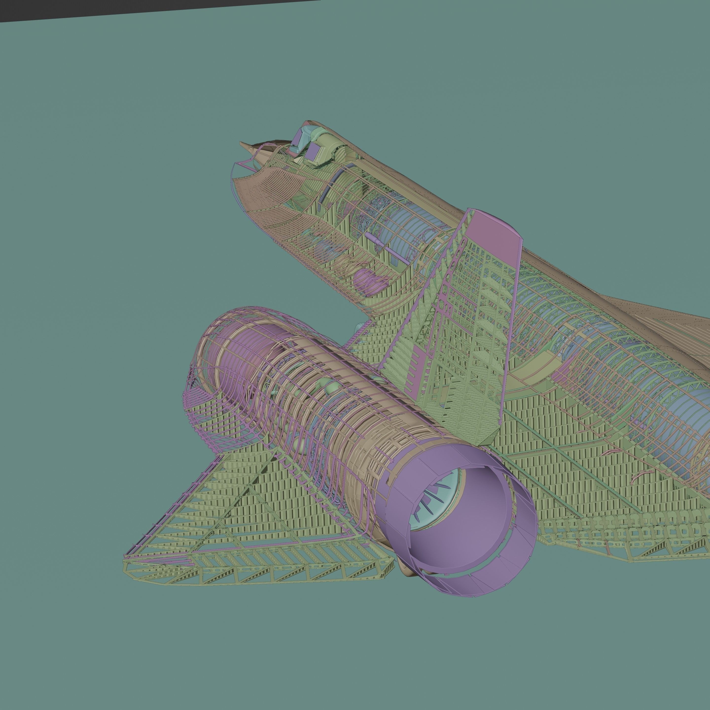Lockheed SR-71 Blackbird - High-Poly 3D Model - View 20