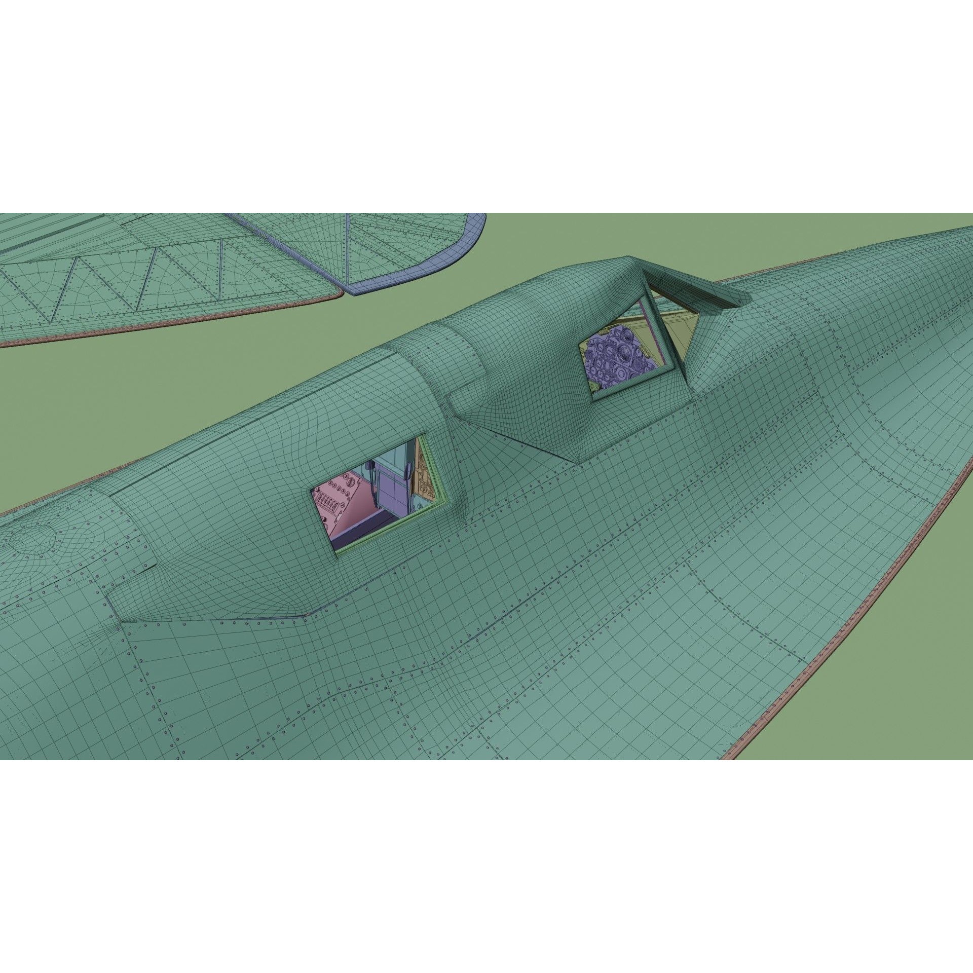 Lockheed SR-71 Blackbird - High-Poly 3D Model - View 28