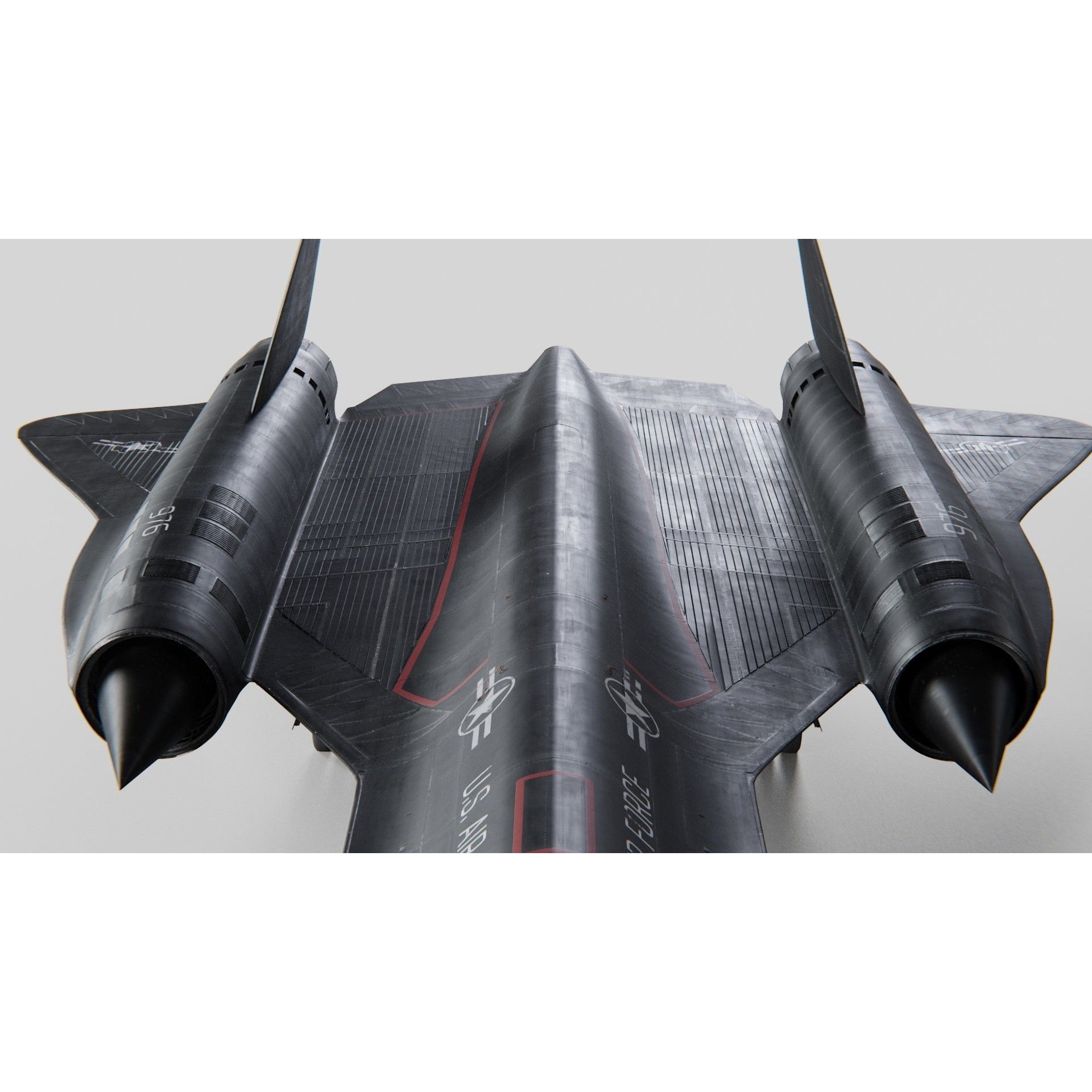Lockheed SR-71 Blackbird - High-Poly 3D Model - View 7