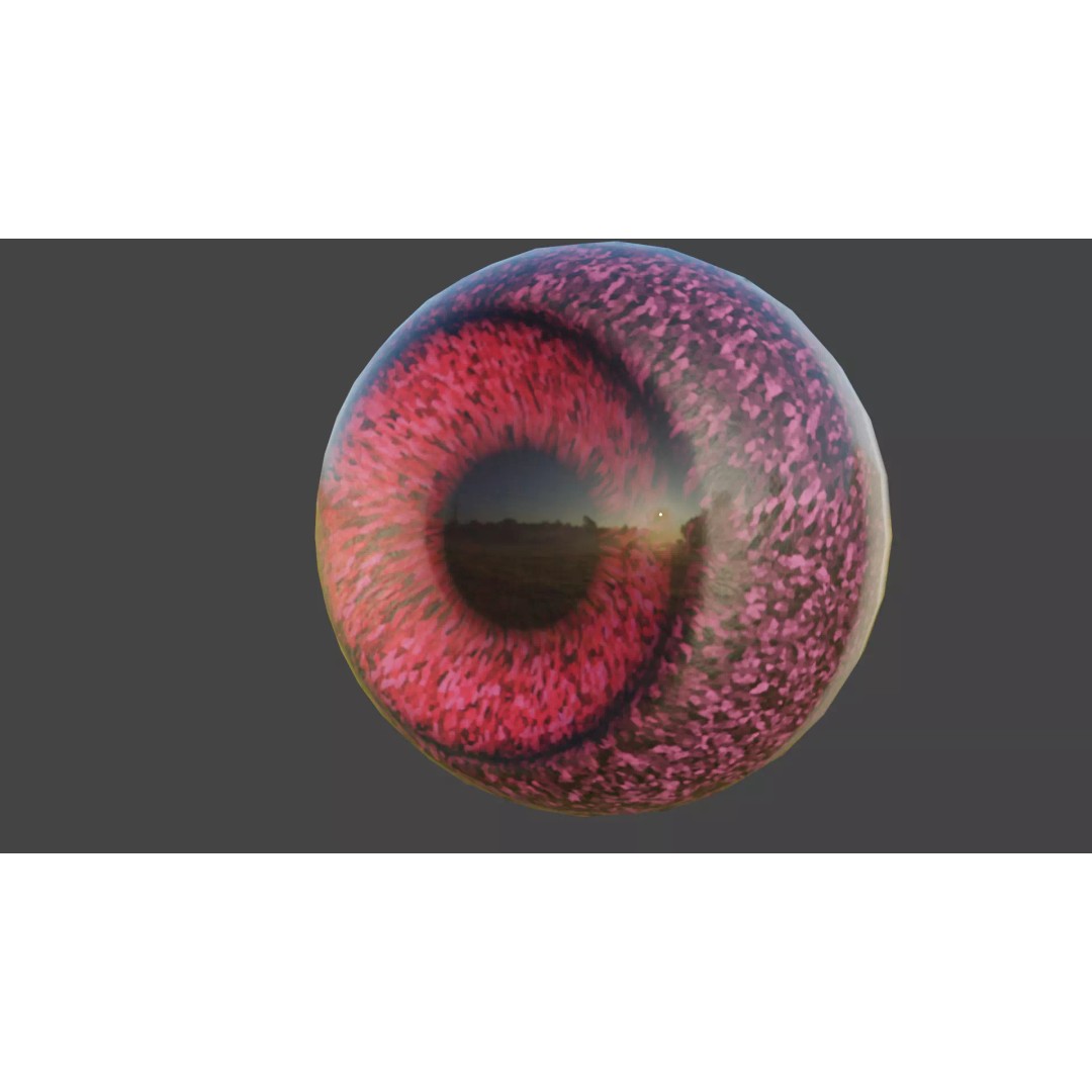 Procedural 4K Alien Eye Shader 3D Model – High-Detail Creature Shader, Blender