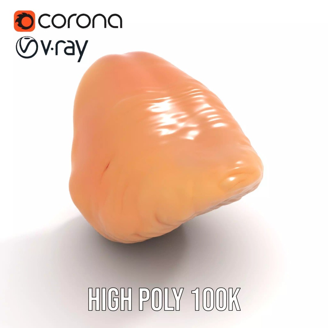Realistic Human Mouth 3D Model – Low Poly PBR Asset, FBX - View 19