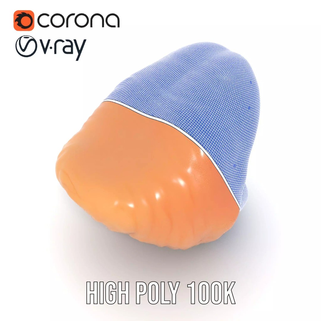 Realistic Human Mouth 3D Model – Low Poly PBR Asset, FBX - View 29
