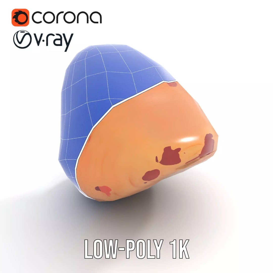 Realistic Human Mouth 3D Model – Low Poly PBR Asset, FBX - View 31