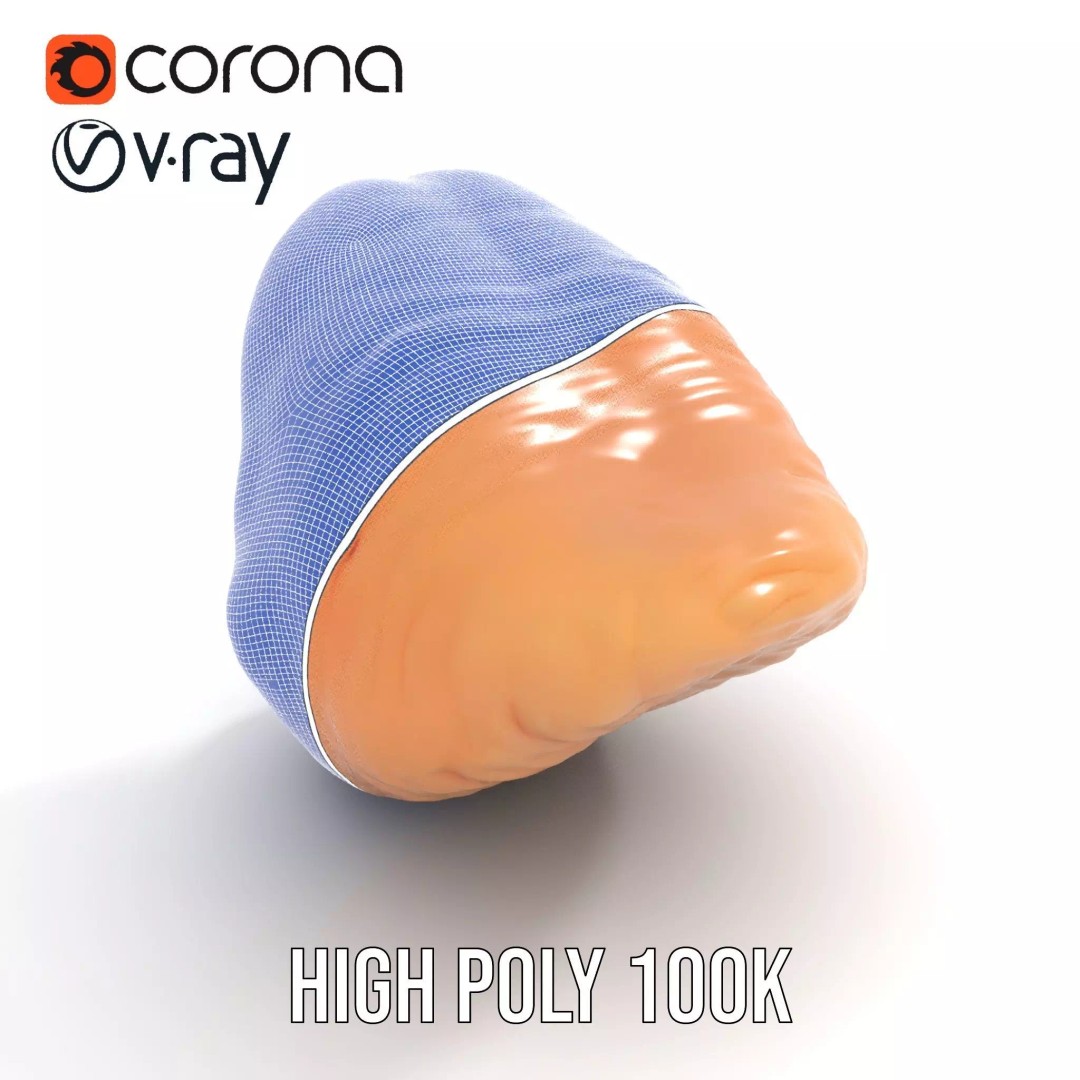 Realistic Human Mouth 3D Model – Low Poly PBR Asset, FBX - View 32