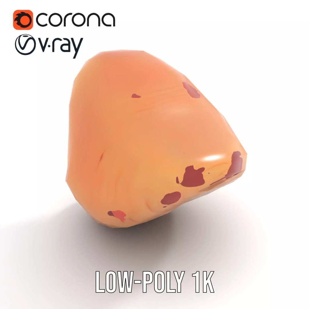 Realistic Human Mouth 3D Model – Low Poly PBR Asset, FBX - View 8