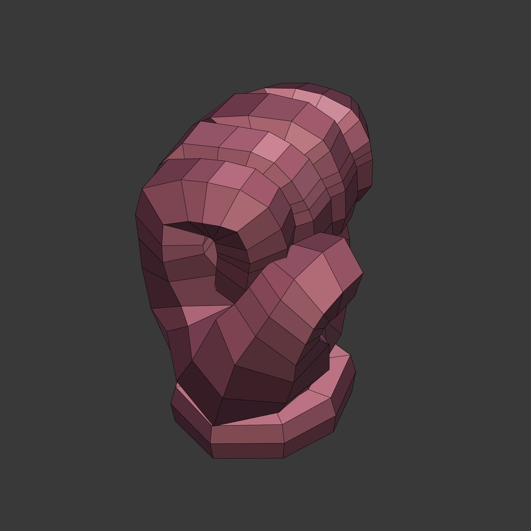 Cartoon Hand 3D Model – Low Poly Fist Icon for Games, FBX - View 9