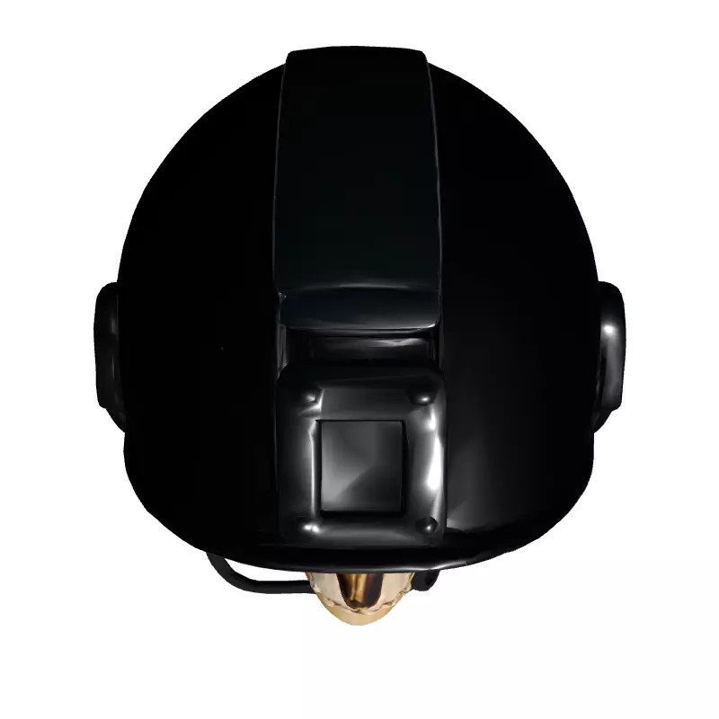 Damaged Military Helmet 3D Model – Low Poly Tactical Prop, FBX - View 10
