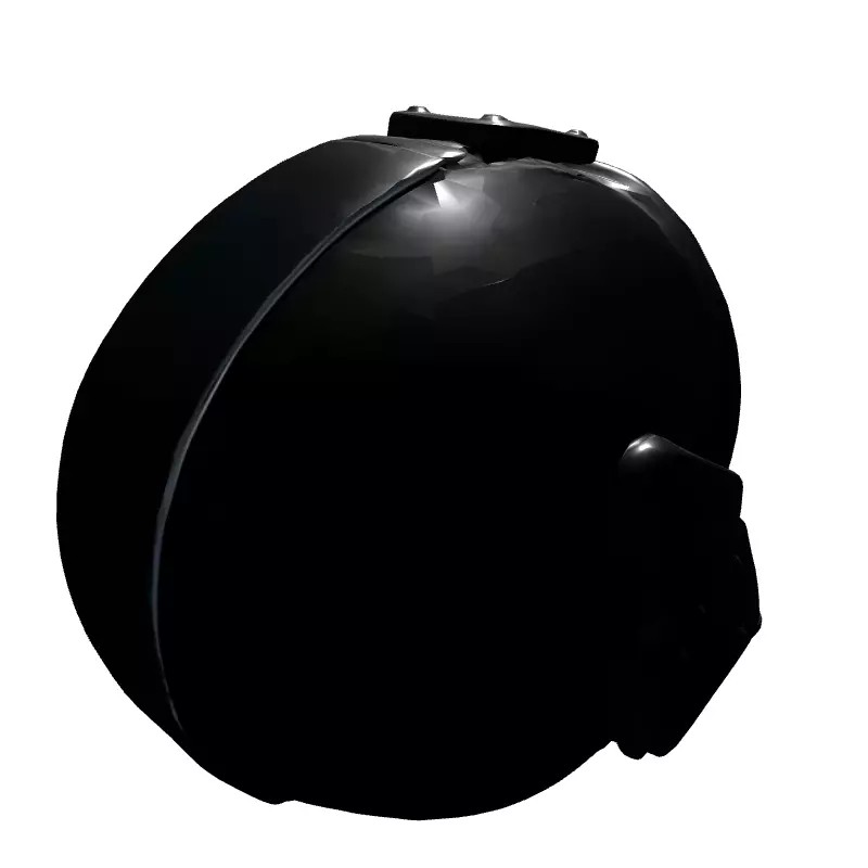 Damaged Military Helmet 3D Model – Low Poly Tactical Prop, FBX - View 8