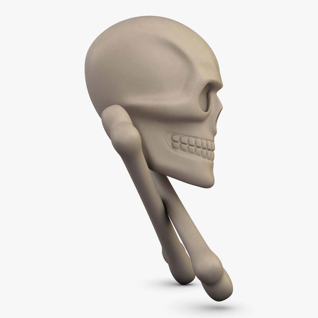 Pirate Skull Bones M 1 3D Model – High Poly PBR Asset, FBX, OBJ - View 6