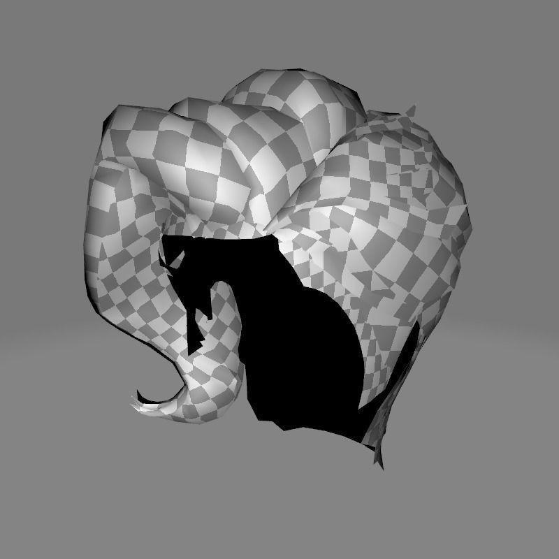 Short Side Hair 3D Model – Low Poly Realistic Female Hair, FBX