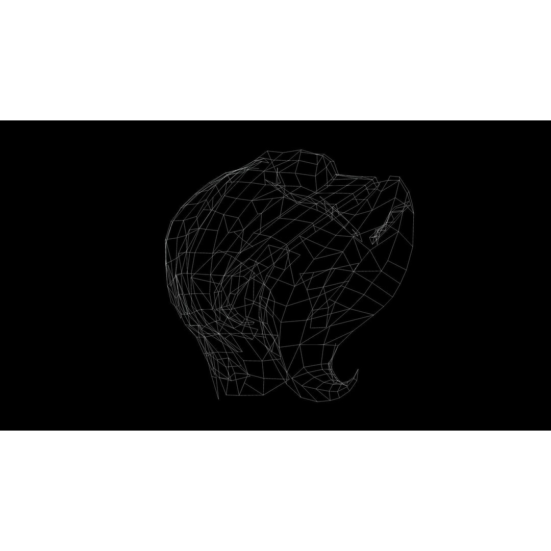 Short Side Hair 3D Model – Low Poly Realistic Female Hair, FBX - View 14