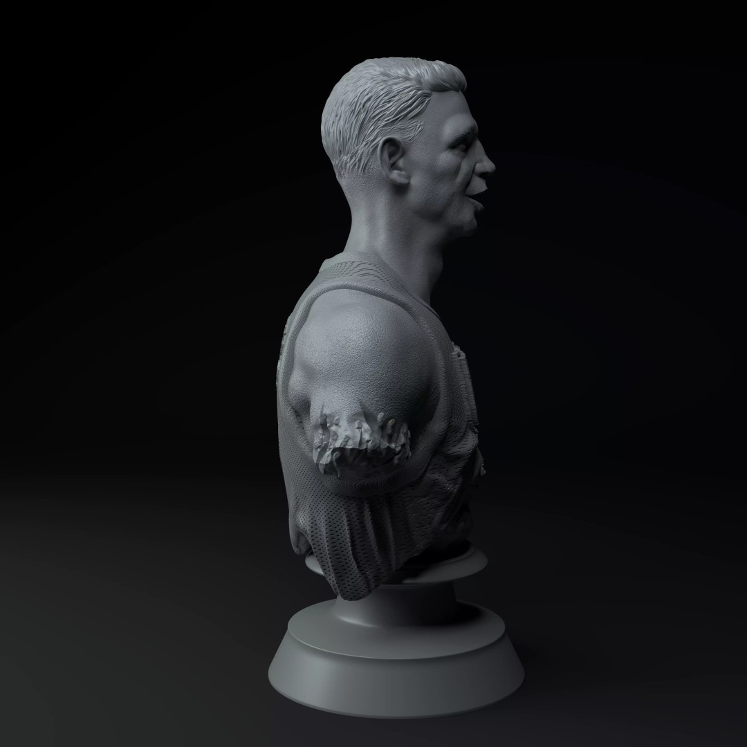 Drazen Petrovic Basketball Bust 3D Model – Premium STL for Printing - View 8