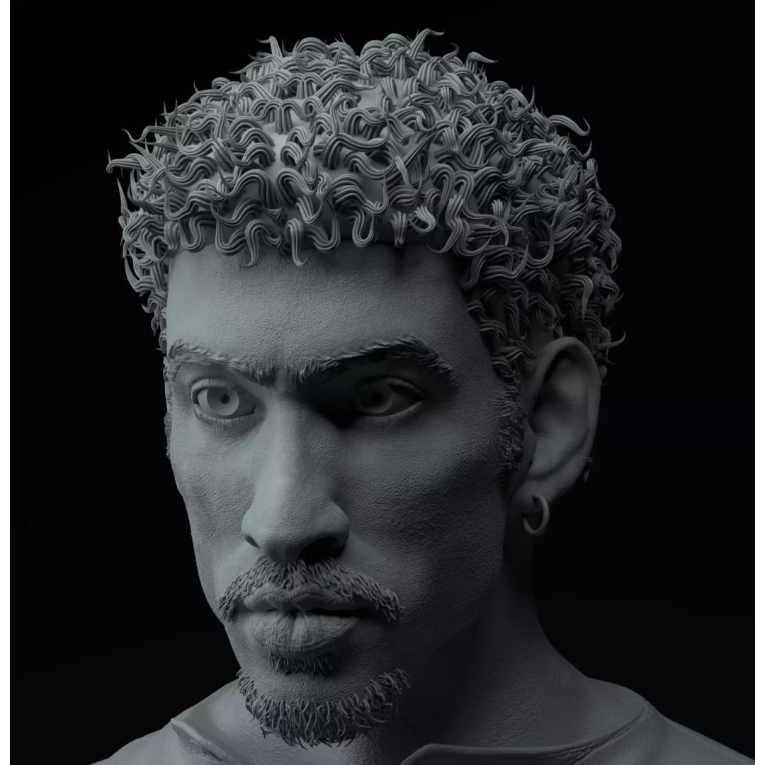 Bad Bunny Bust 3D Model – Premium Collectible STL for Printing