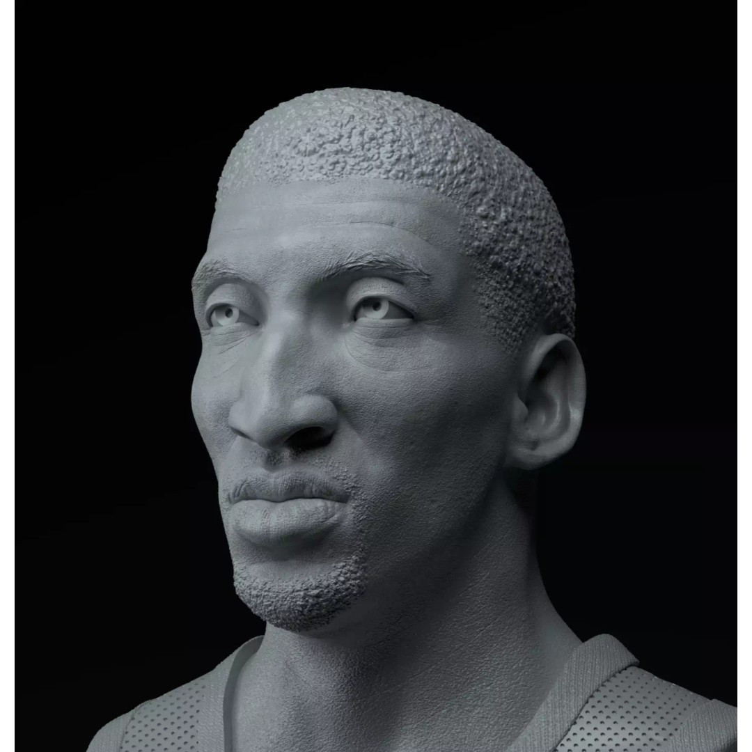 Scottie Pippen 3D Model – Premium Bust STL for Collectors