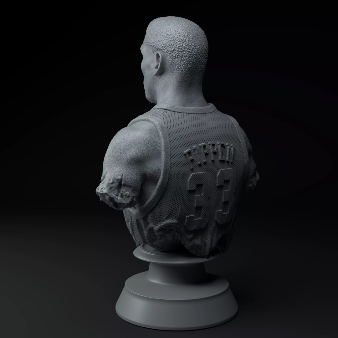 Scottie Pippen 3D Model – Premium Bust STL for Collectors - View 5