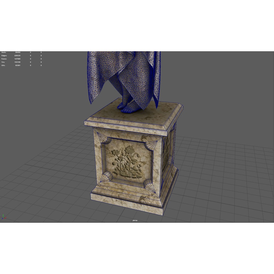Venus of the Amphora 3D Model – Classic Sculpture, PBR Textures, Multiple Formats - View 13