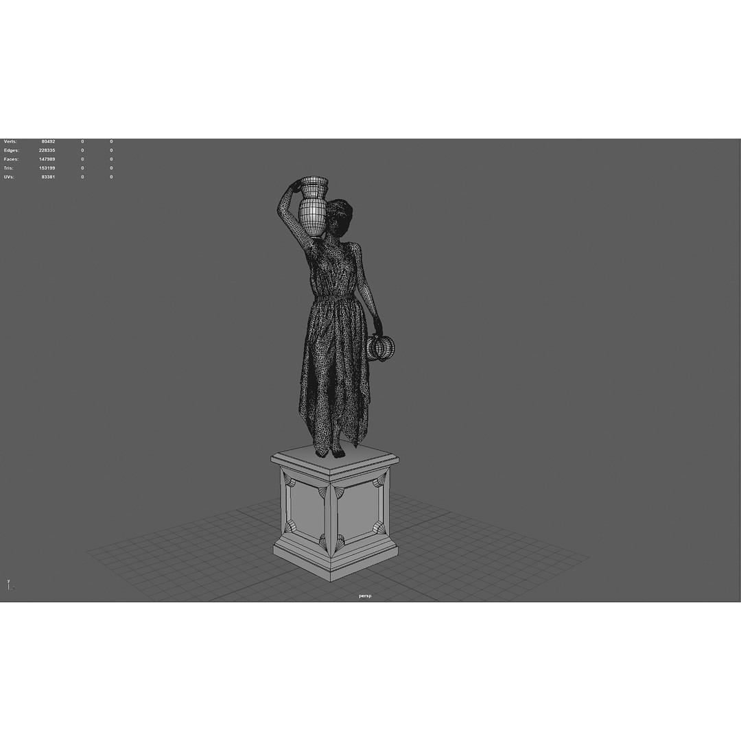 Venus of the Amphora 3D Model – Classic Sculpture, PBR Textures, Multiple Formats - View 15