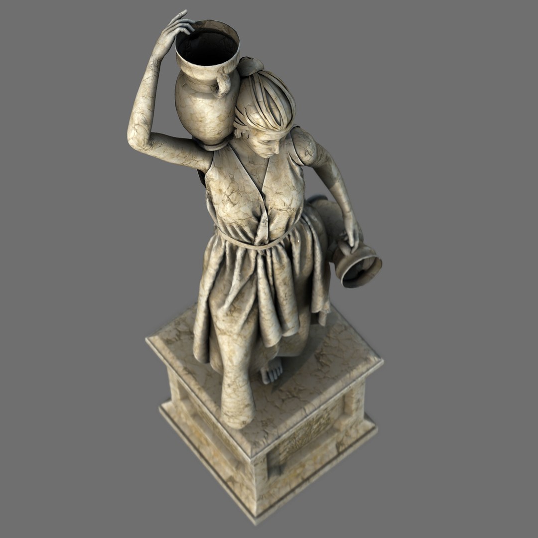 Venus of the Amphora 3D Model – Classic Sculpture, PBR Textures, Multiple Formats - View 3