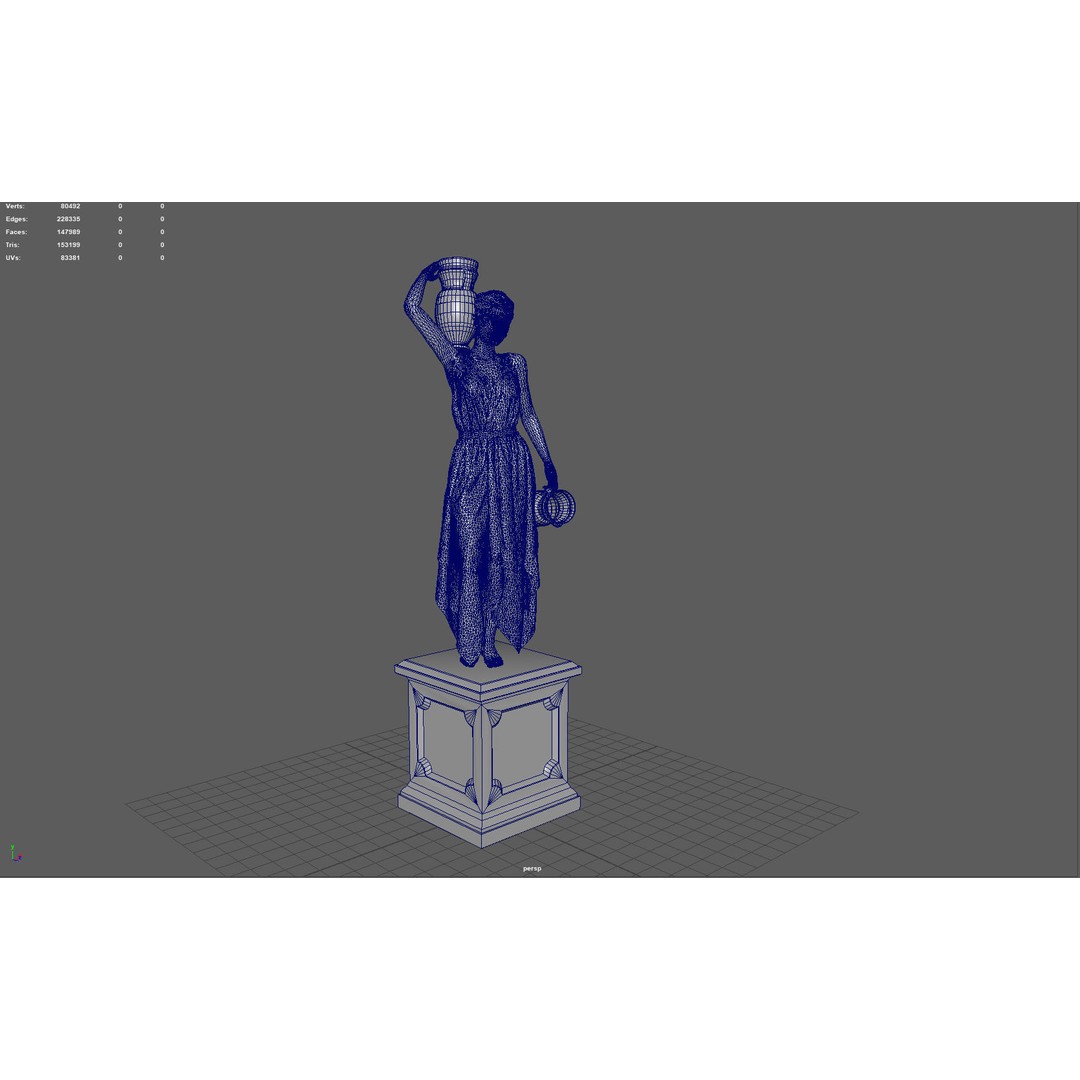 Venus of the Amphora 3D Model – Classic Sculpture, PBR Textures, Multiple Formats - View 7