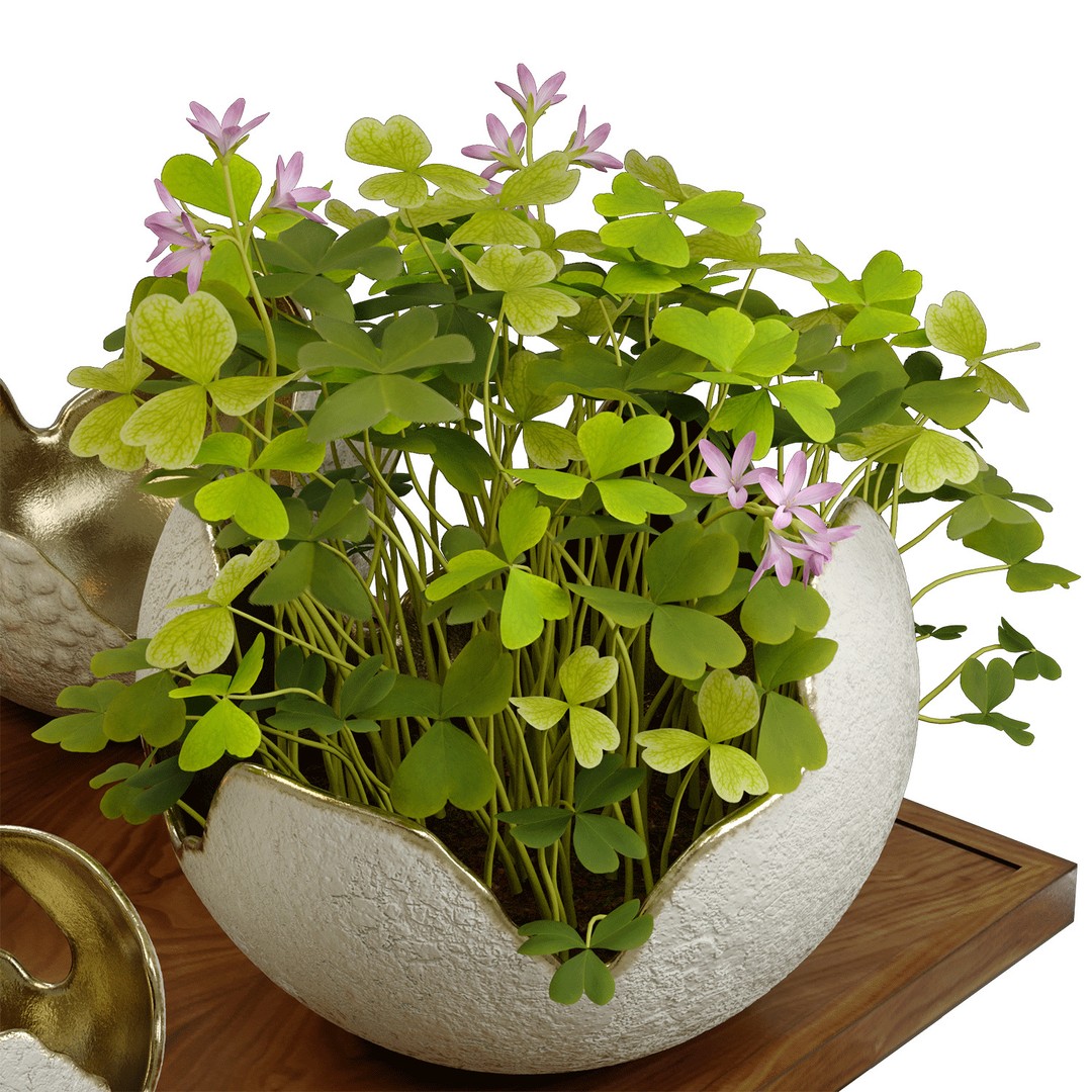 Decorative Bowls 3D Model – Elegant Candle Holder & Flower Pot, PBR - View 3