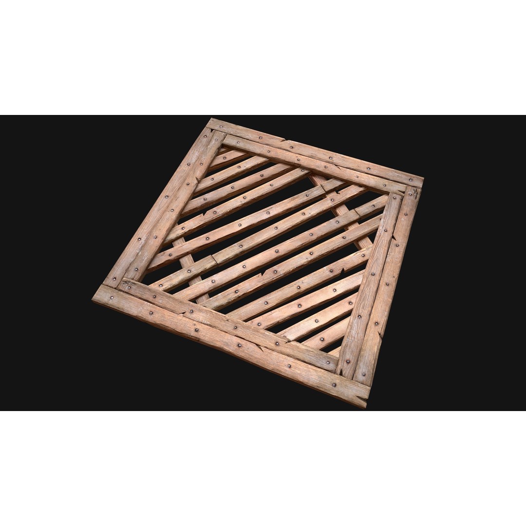 Wooden Roof Medieval 3D Model – Low Poly PBR Game Asset, FBX - View 10