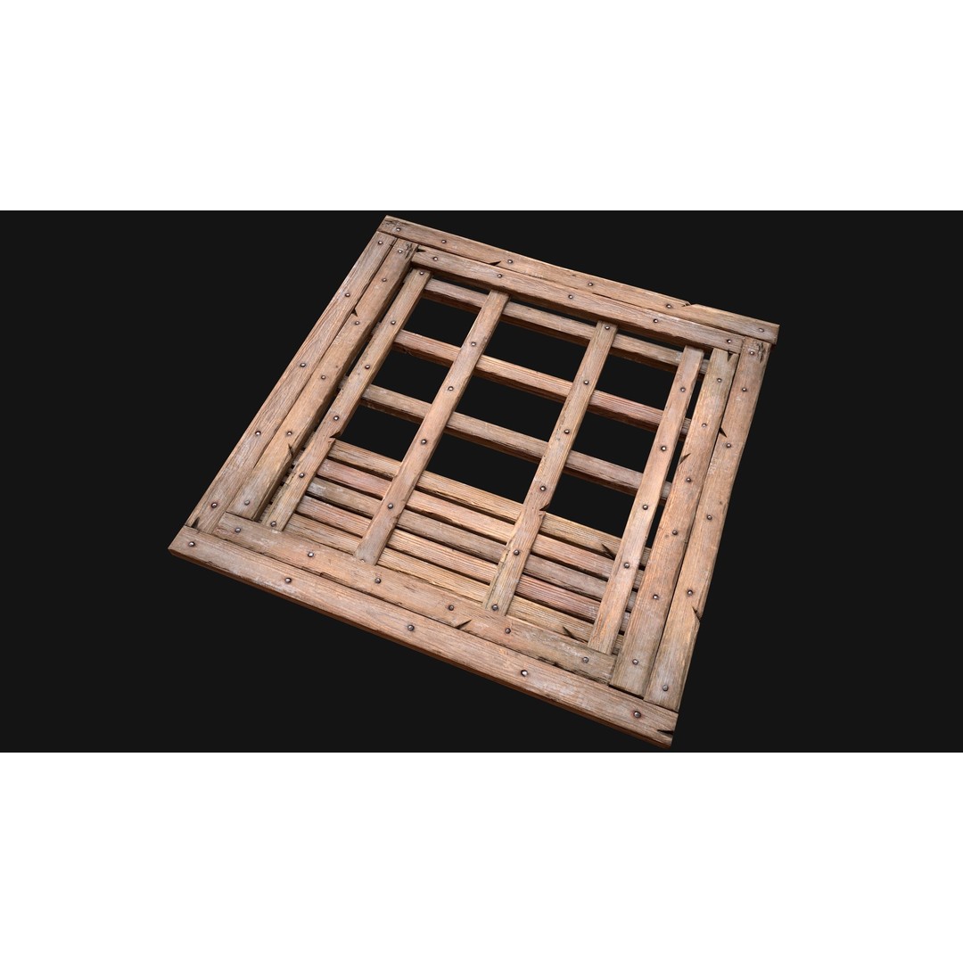 Wooden Roof Medieval 3D Model – Low Poly PBR Game Asset, FBX - View 11