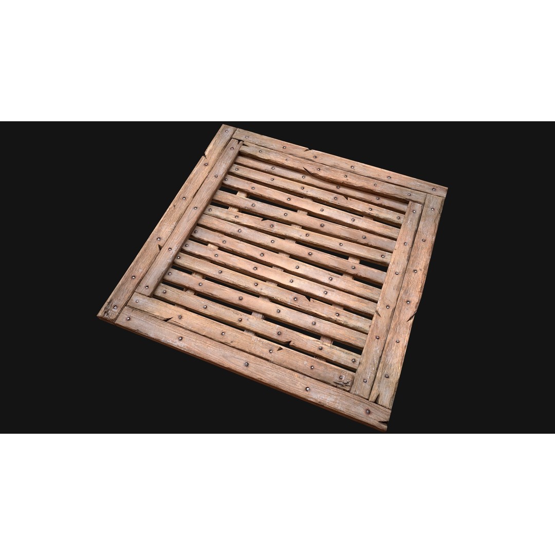 Wooden Roof Medieval 3D Model – Low Poly PBR Game Asset, FBX - View 12