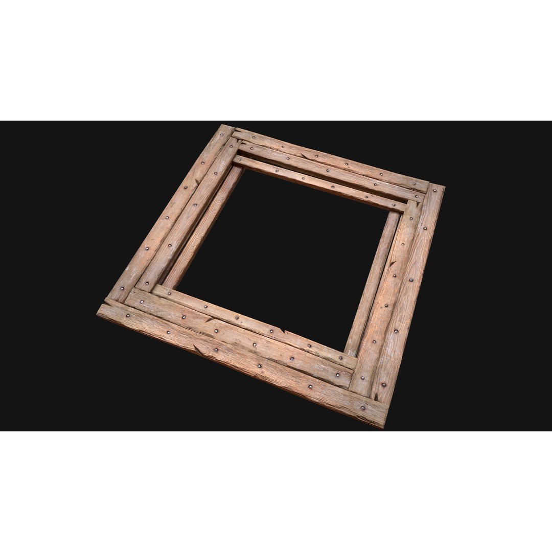 Wooden Roof Medieval 3D Model – Low Poly PBR Game Asset, FBX - View 13