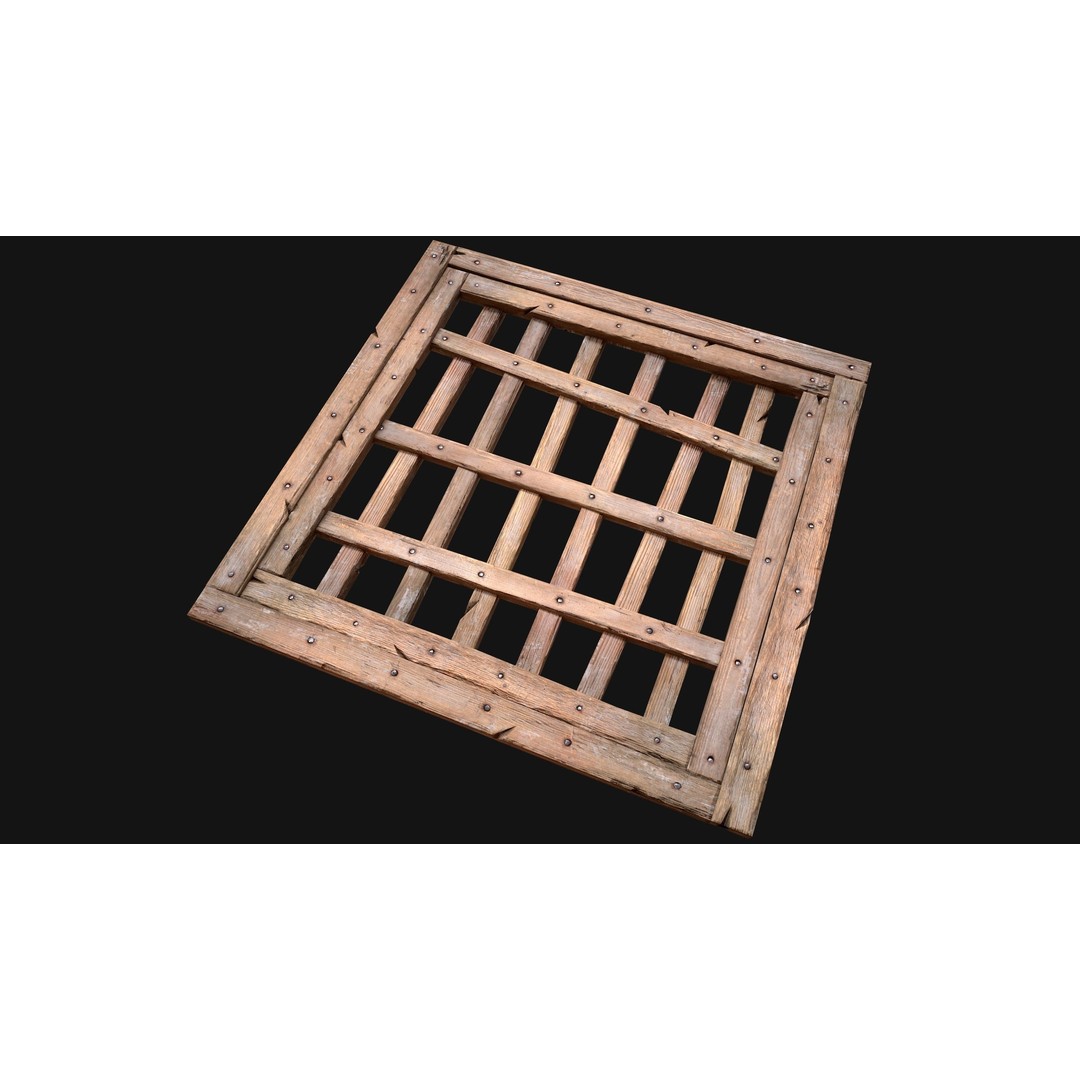Wooden Roof Medieval 3D Model – Low Poly PBR Game Asset, FBX - View 14
