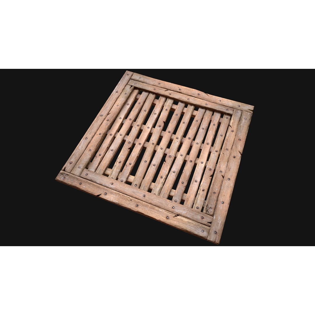 Wooden Roof Medieval 3D Model – Low Poly PBR Game Asset, FBX - View 15