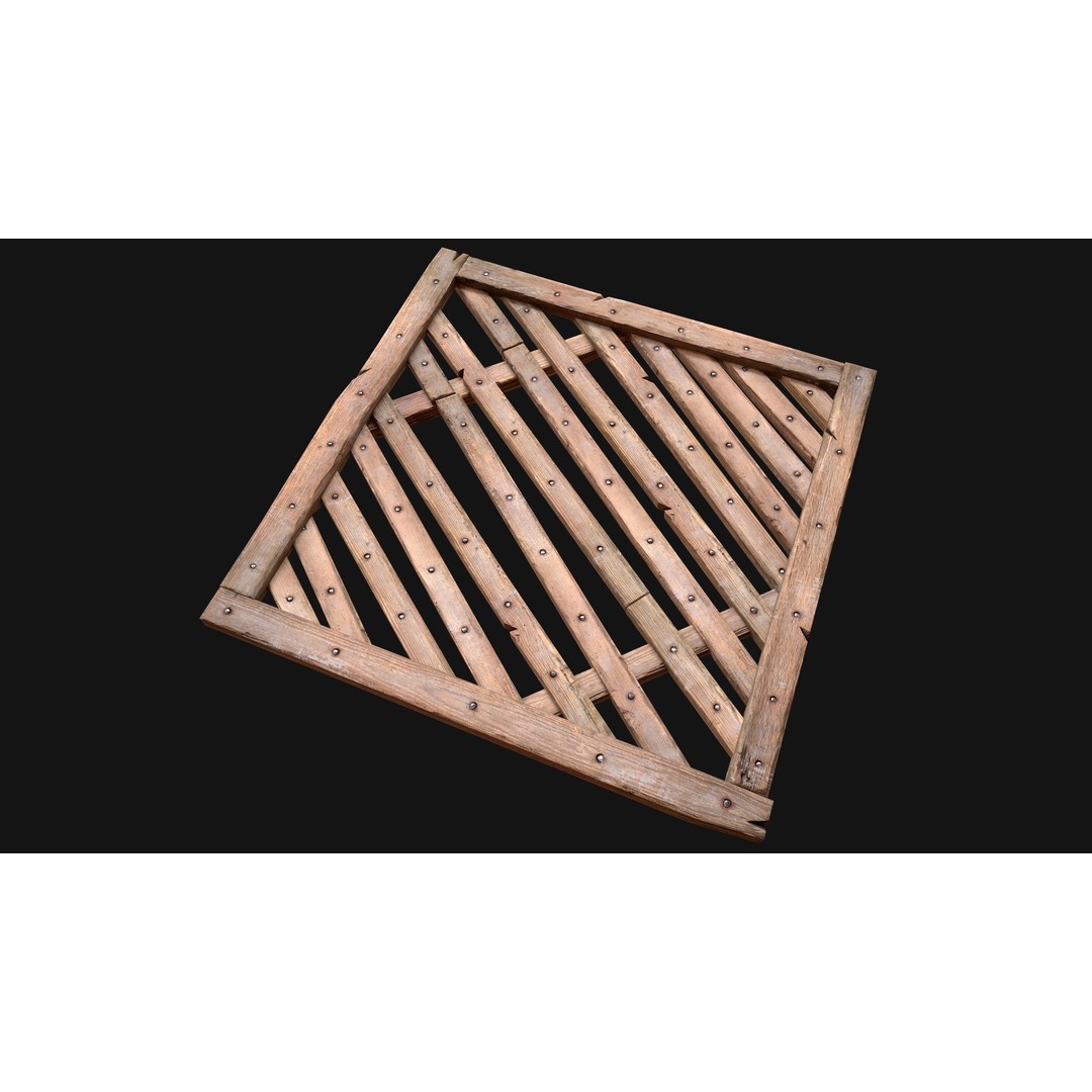 Wooden Roof Medieval 3D Model – Low Poly PBR Game Asset, FBX - View 17