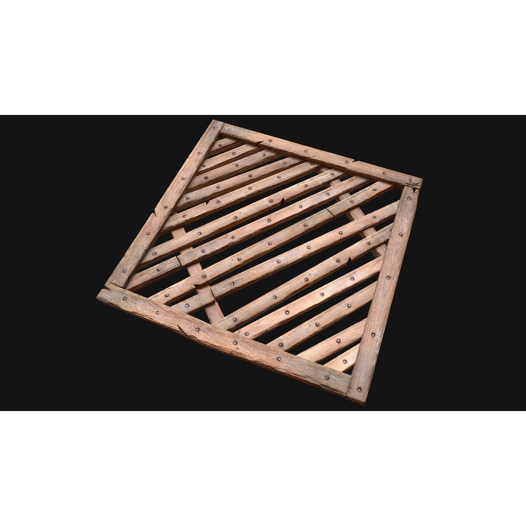 Wooden Roof Medieval 3D Model – Low Poly PBR Game Asset, FBX - View 19
