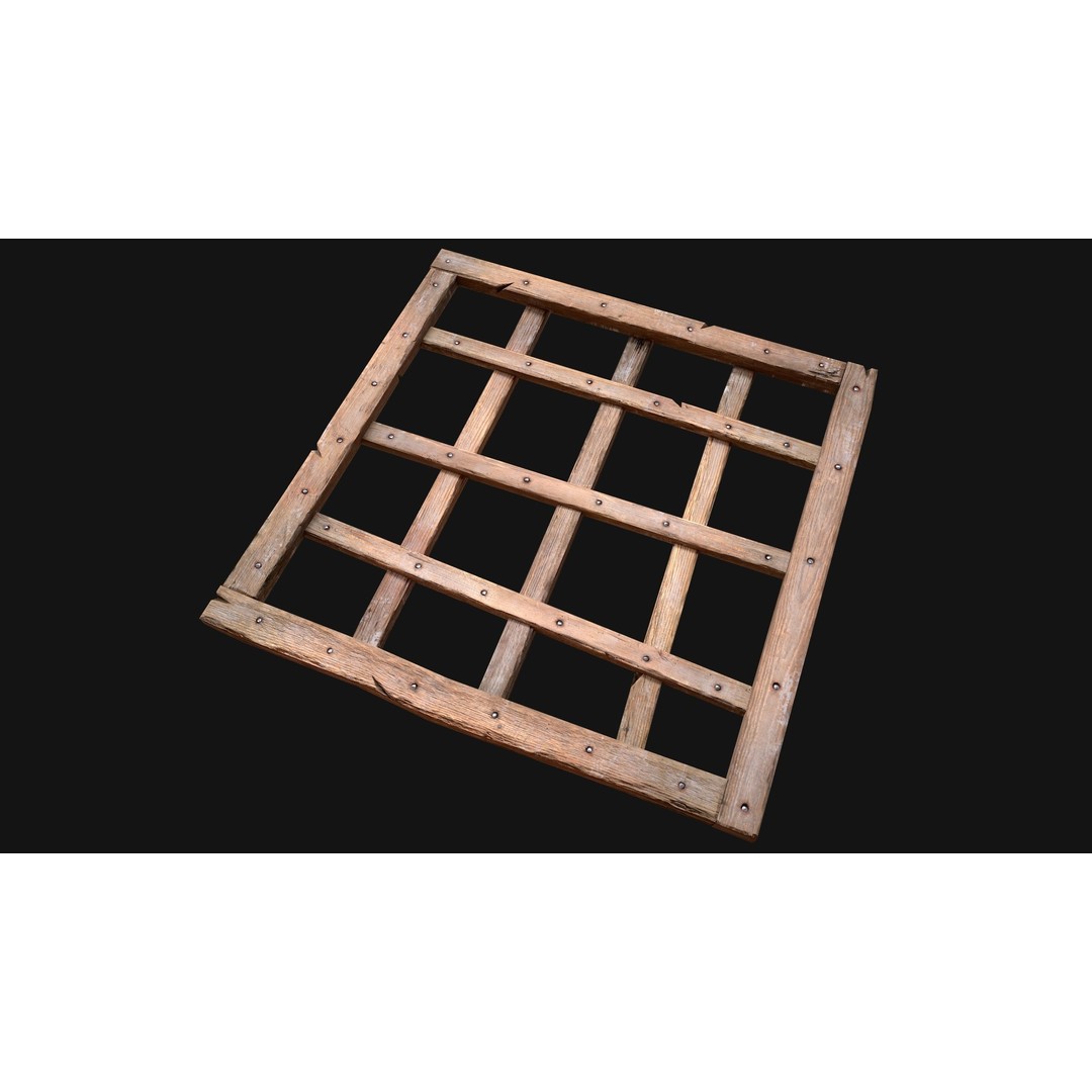 Wooden Roof Medieval 3D Model – Low Poly PBR Game Asset, FBX - View 24