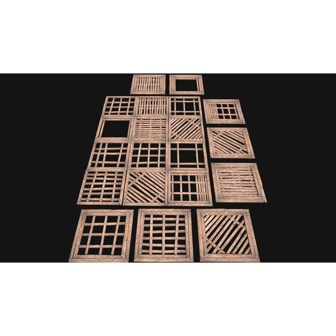 Wooden Roof Medieval 3D Model – Low Poly PBR Game Asset, FBX - View 5
