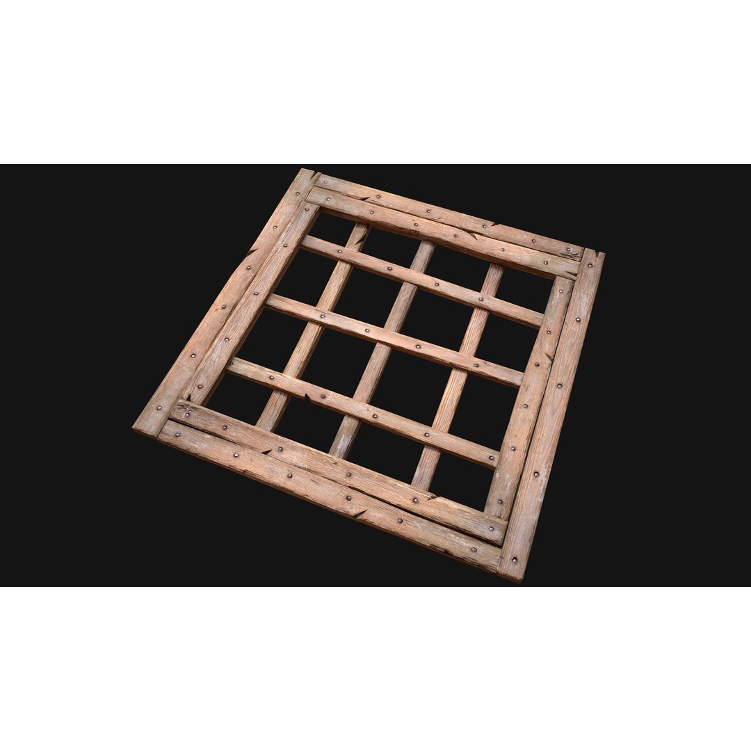 Wooden Roof Medieval 3D Model – Low Poly PBR Game Asset, FBX - View 8