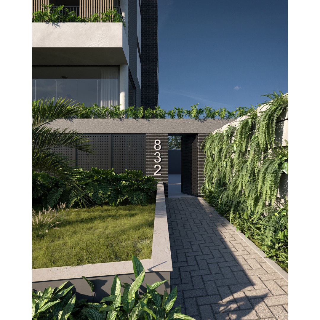 Klee Modern Building 3D Model – Exterior Scene, PBR Textures, FBX, OBJ - View 3