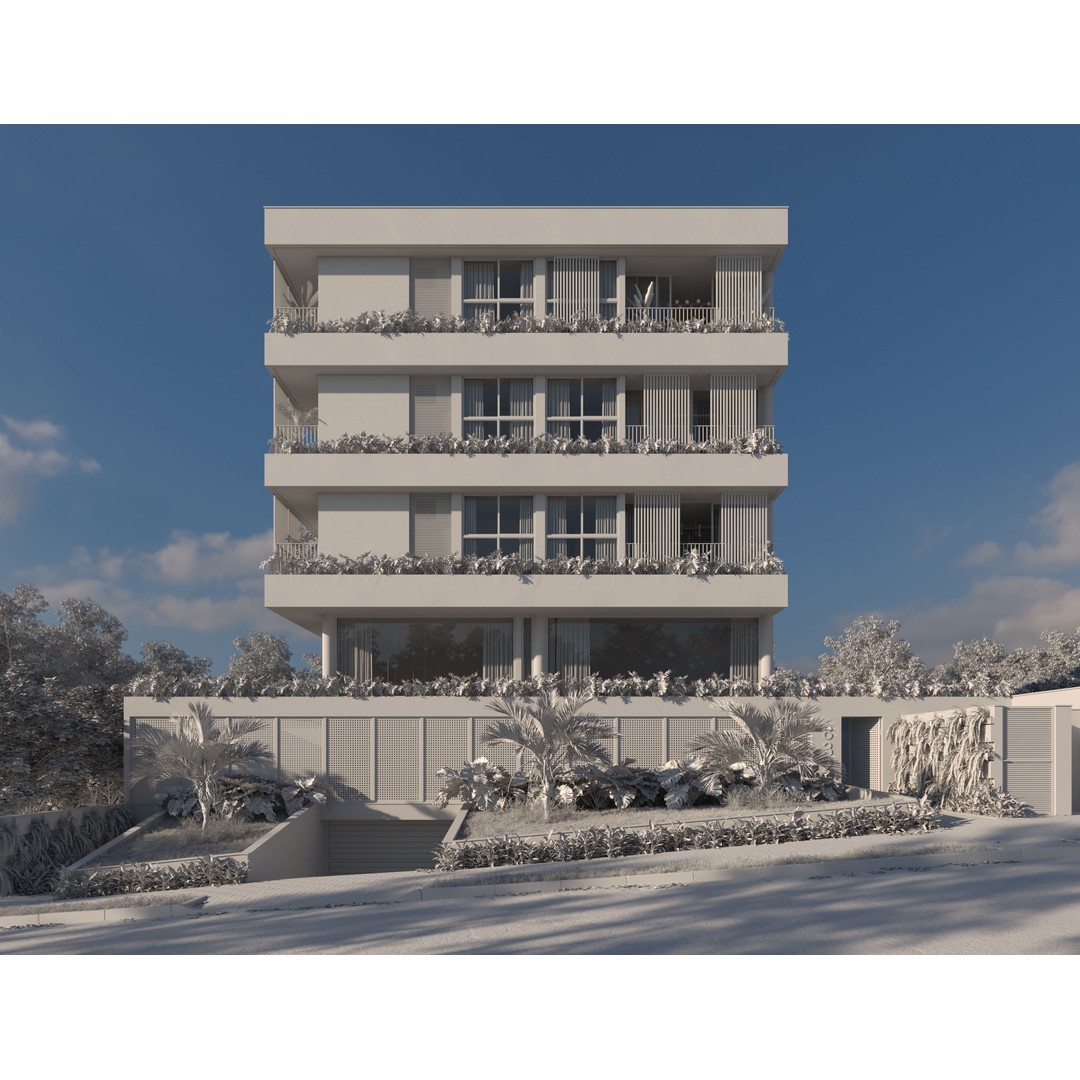 Klee Modern Building 3D Model – Exterior Scene, PBR Textures, FBX, OBJ - View 4