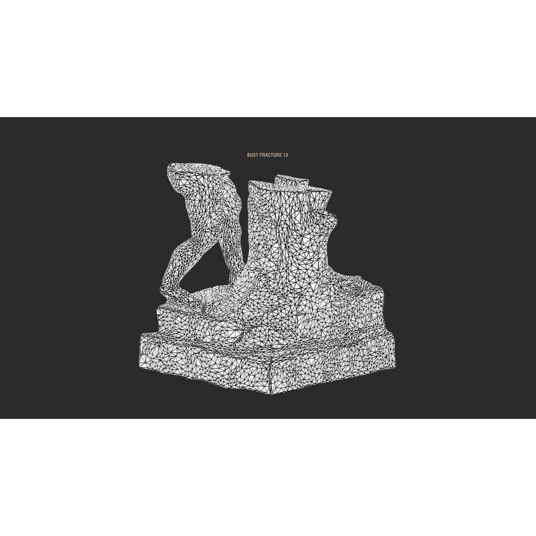 Broken Statues 3D Model – Ancient Ruins Collection with PBR Textures - View 11