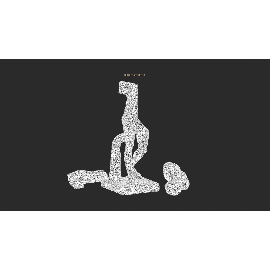 Broken Statues 3D Model – Ancient Ruins Collection with PBR Textures - View 20