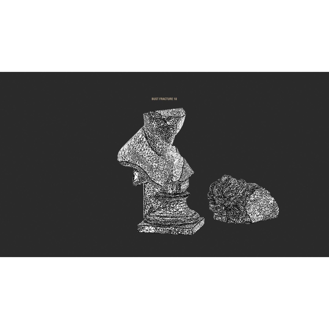 Broken Statues 3D Model – Ancient Ruins Collection with PBR Textures - View 26