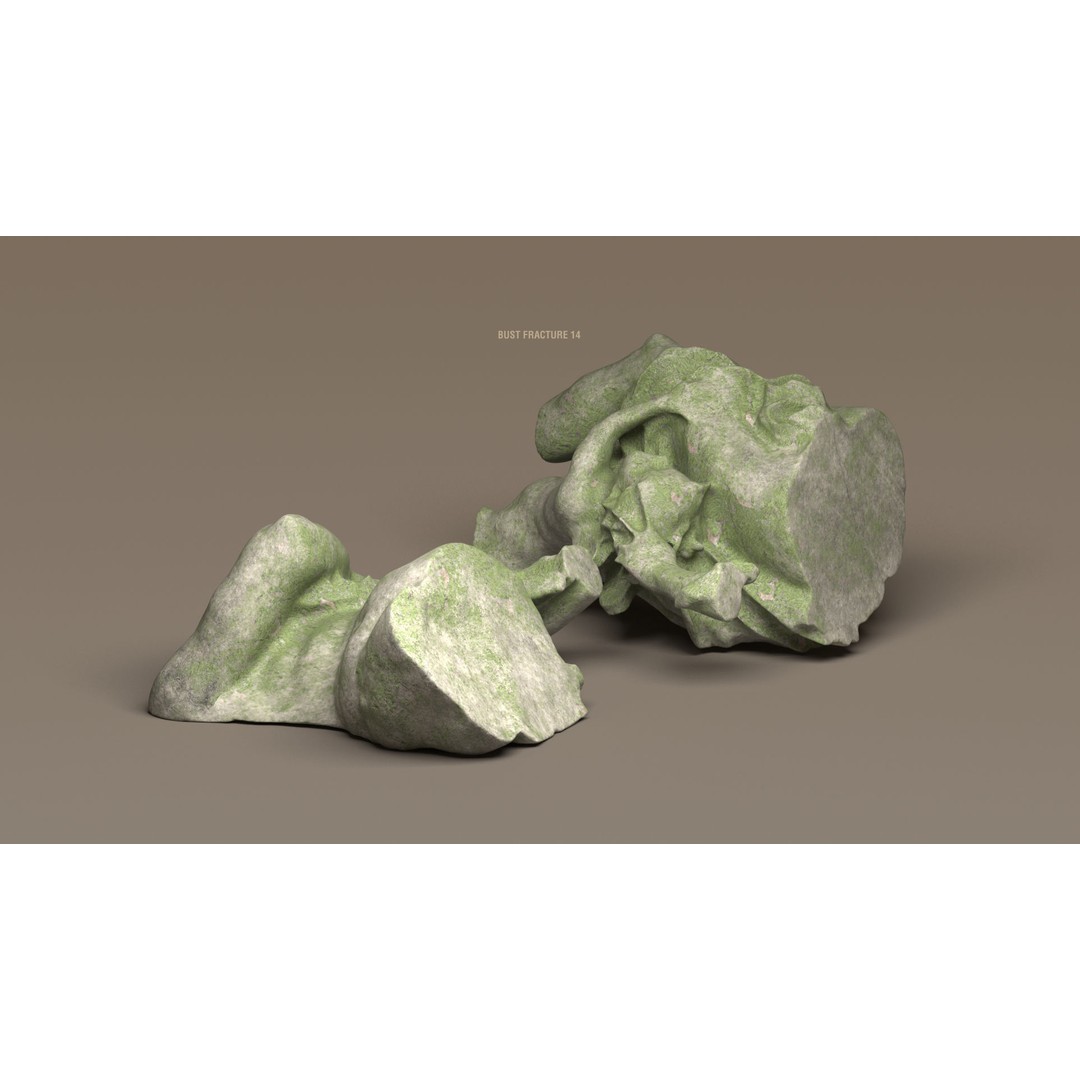 Broken Statues 3D Model – Ancient Ruins Collection with PBR Textures - View 27