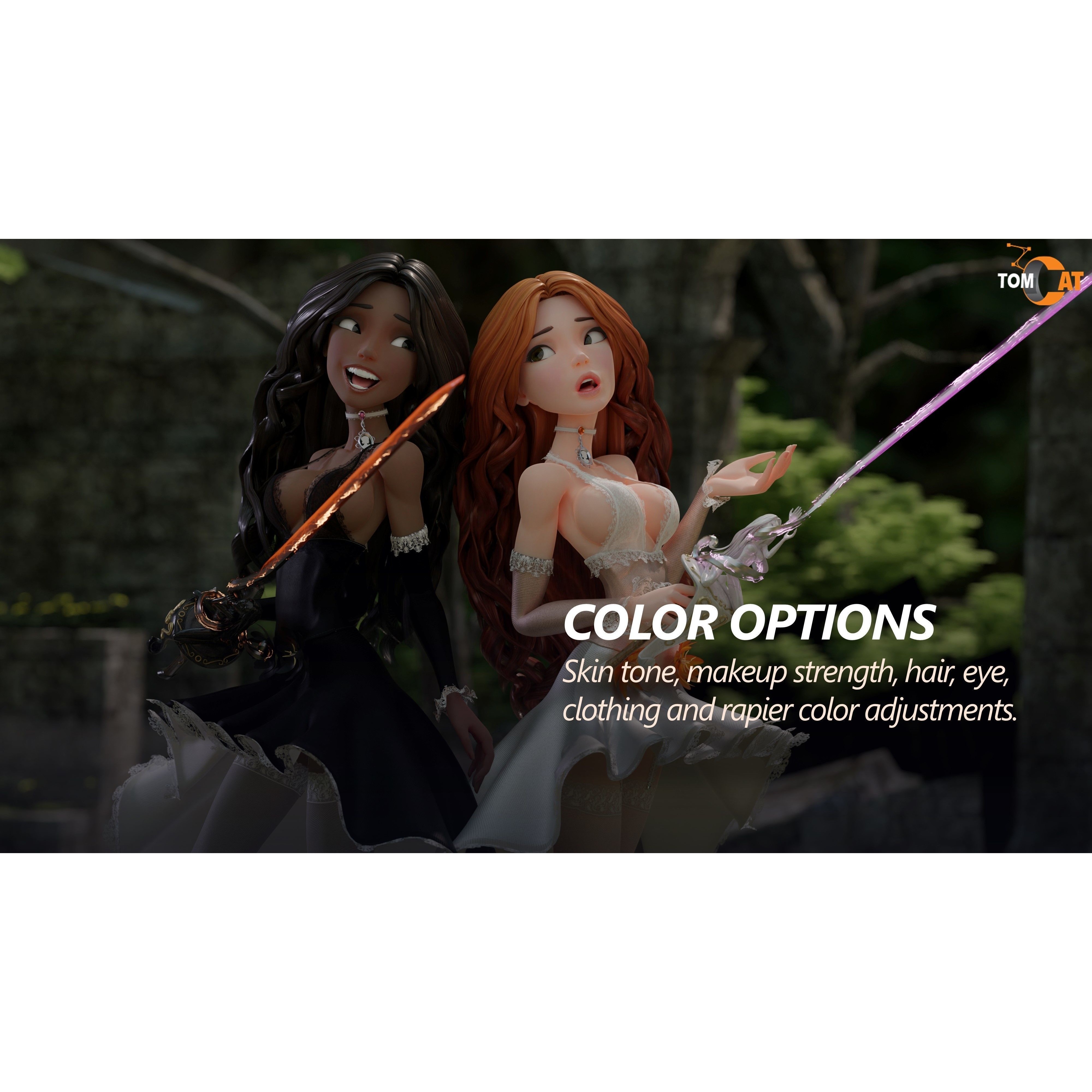 Éponine La Duelliste - Low-Poly Game-Ready 3D Model - View 13