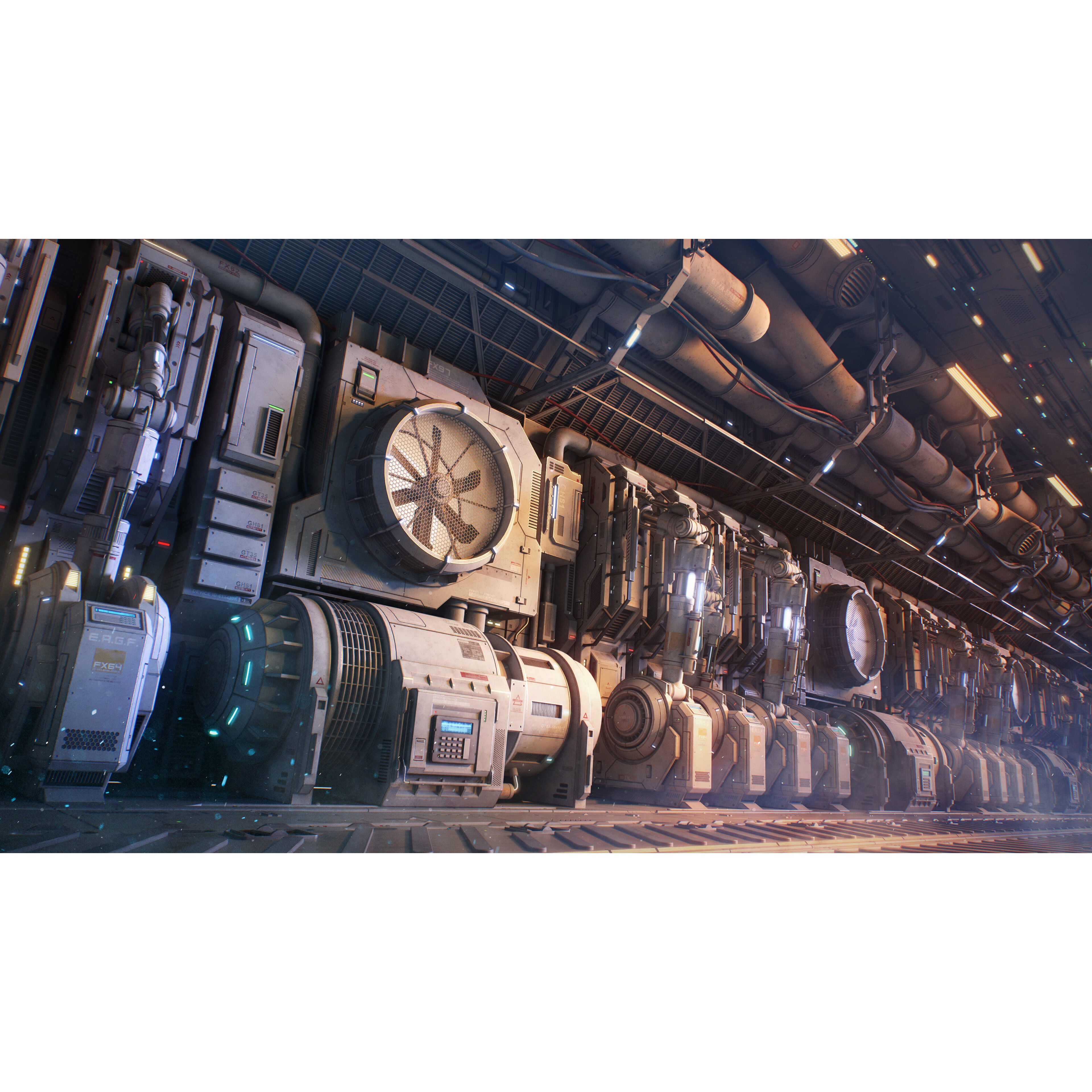 Sci-Fi Architecture Panels Kit Vol 04 - Low-Poly Game-Ready 3D Model - View 41